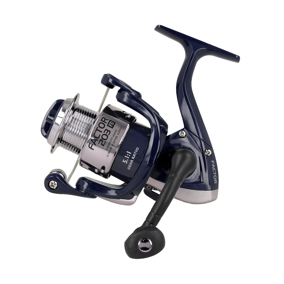 ZEOX Reel Factor 3BB FD203 Navy/Silver