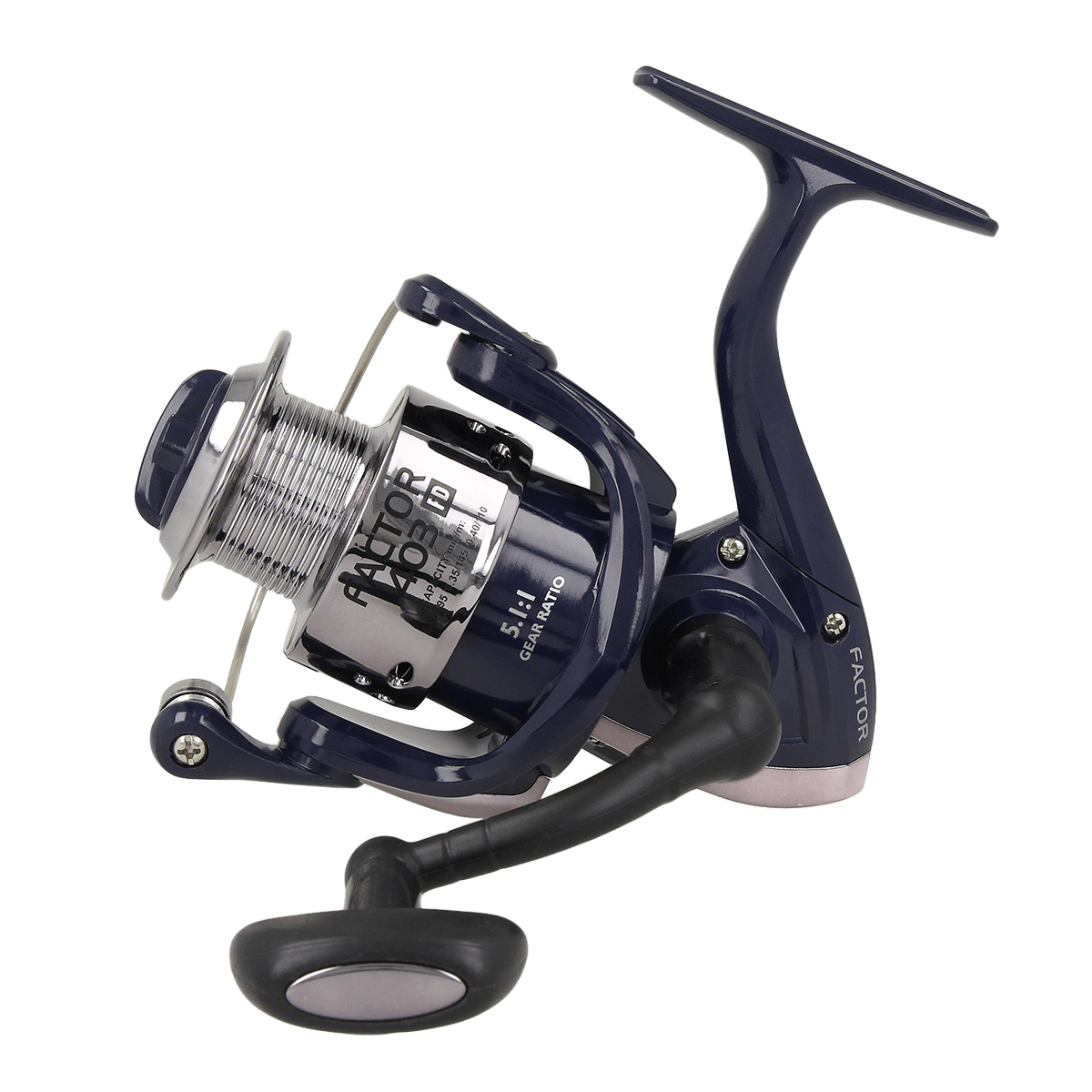 ZEOX Reel Factor 3BB FD403 Navy/Silver