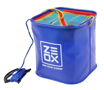 Відро ZEOX Bucket with Rope and Mesh 8L