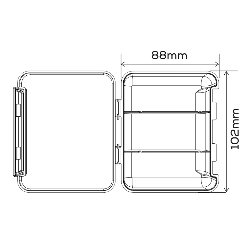 Коробка для аксесуарів GC G.Carp Mini Box 3 section - Фото №5