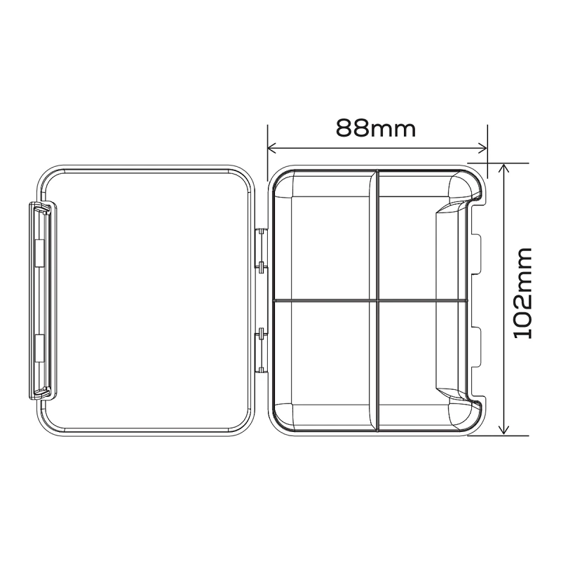 Коробка для аксесуарів GC G.Carp Mini Box 4 section - Фото №5