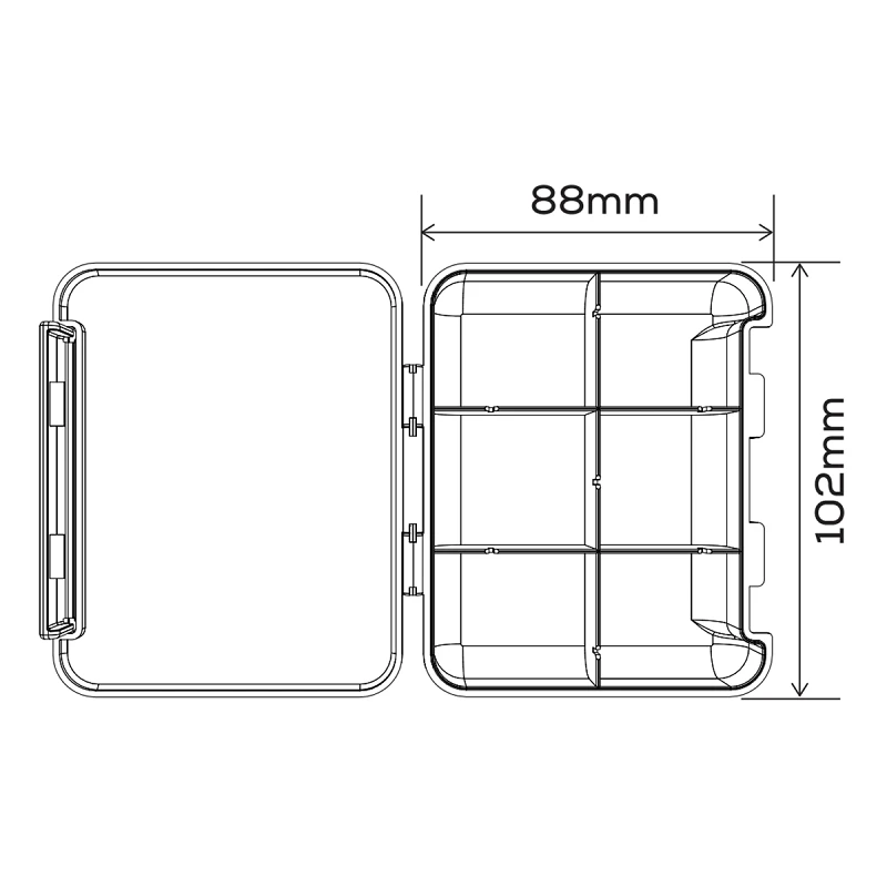 Коробка для аксесуарів GC G.Carp Mini Box 6 section - Фото №5