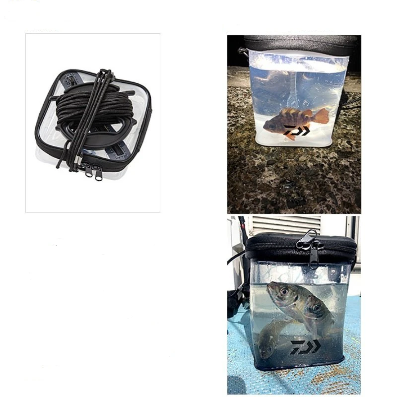 Ведро Daiwa Portable Ikashi Mizukumi 17 (A)Clear Black - Фото №1