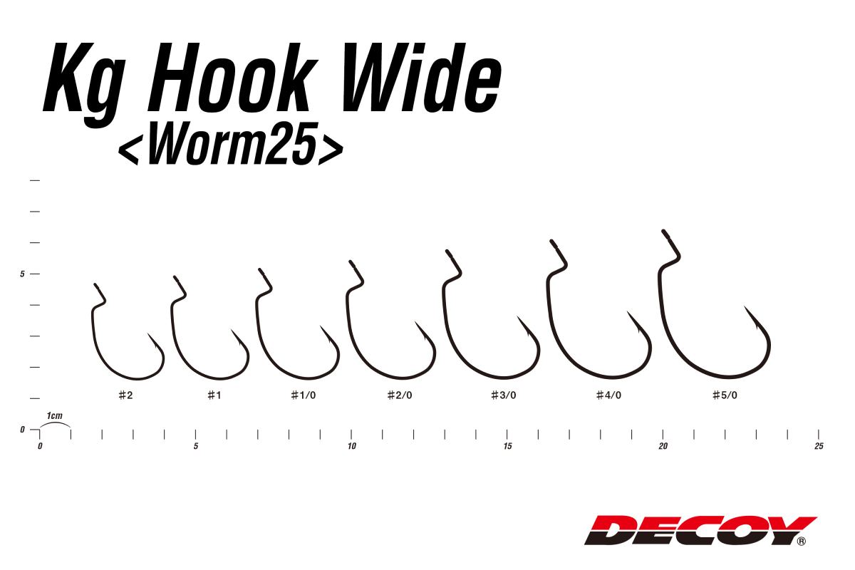Гачок Decoy KG Wide Worm 25 - Фото №1