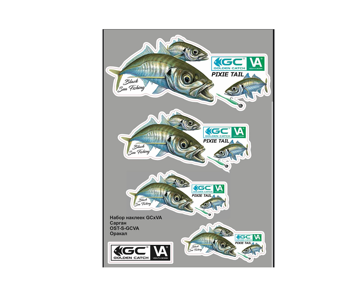 Golden Catch x VA Sticker Pack Horse Mackerel Pixie Tail