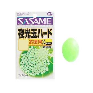 Бусина Sasame P-304 Luminous Hard Green №4(80шт)