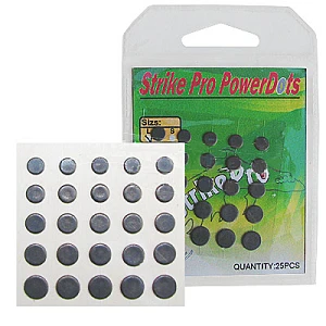 Обтяжувач Strike Pro Power Dots Black L (0.11-0.22г) для приманок (25шт)