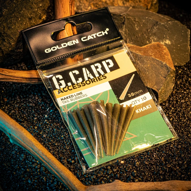 Конус GC G.Carp Naked Line Tail Rubbers 38мм (10шт) Khaki - Фото №1
