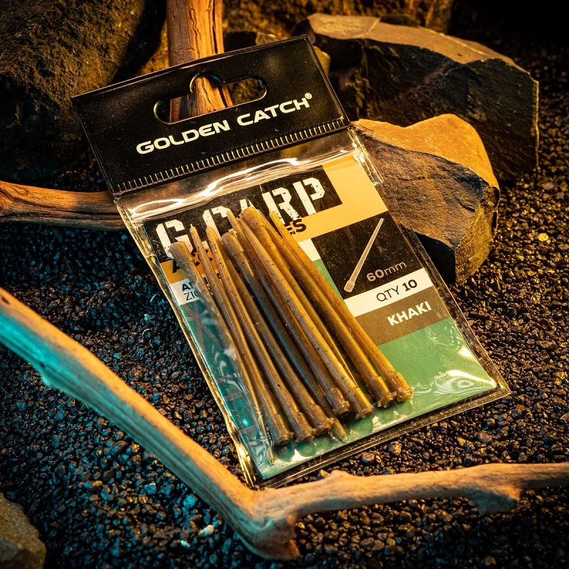 Конус GC G.Carp Zig Rig Anti Tangle Sleeves 60мм (10шт) Khaki - Фото №1