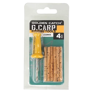 Сверло с пробковыми палочками GC G.Carp Bait Drill & Corks 4мм