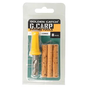 Сверло с пробковыми палочками GC G.Carp Bait Drill & Corks 8 мм