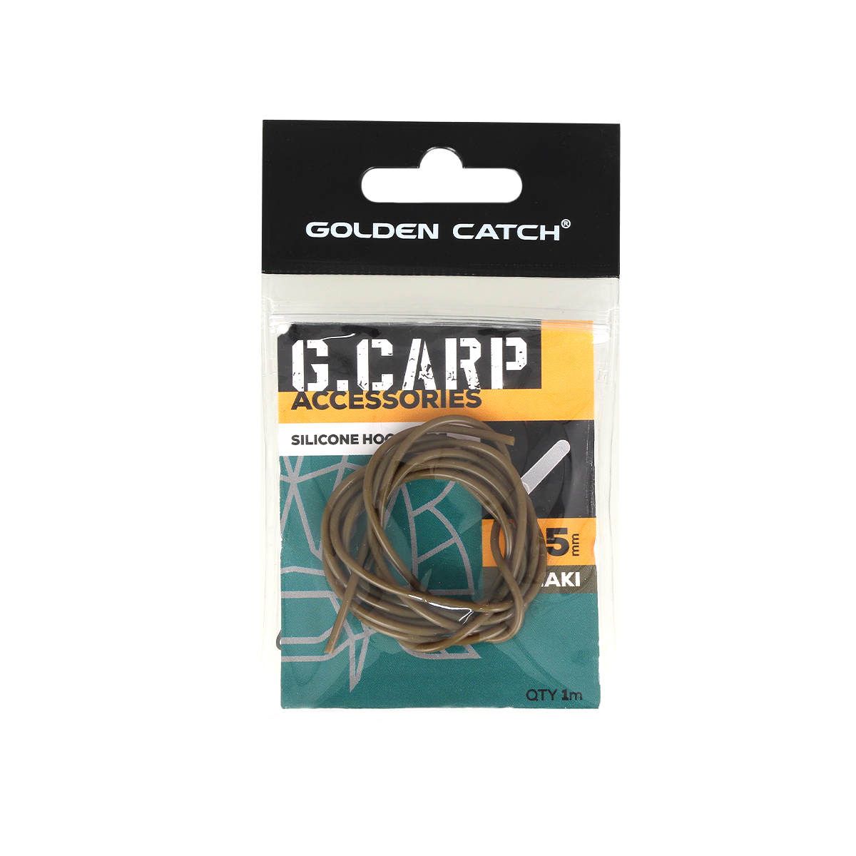 Трубка силіконова GC G.Carp Silicone Hook Tube 1м 0.5мм Khaki - Фото №1