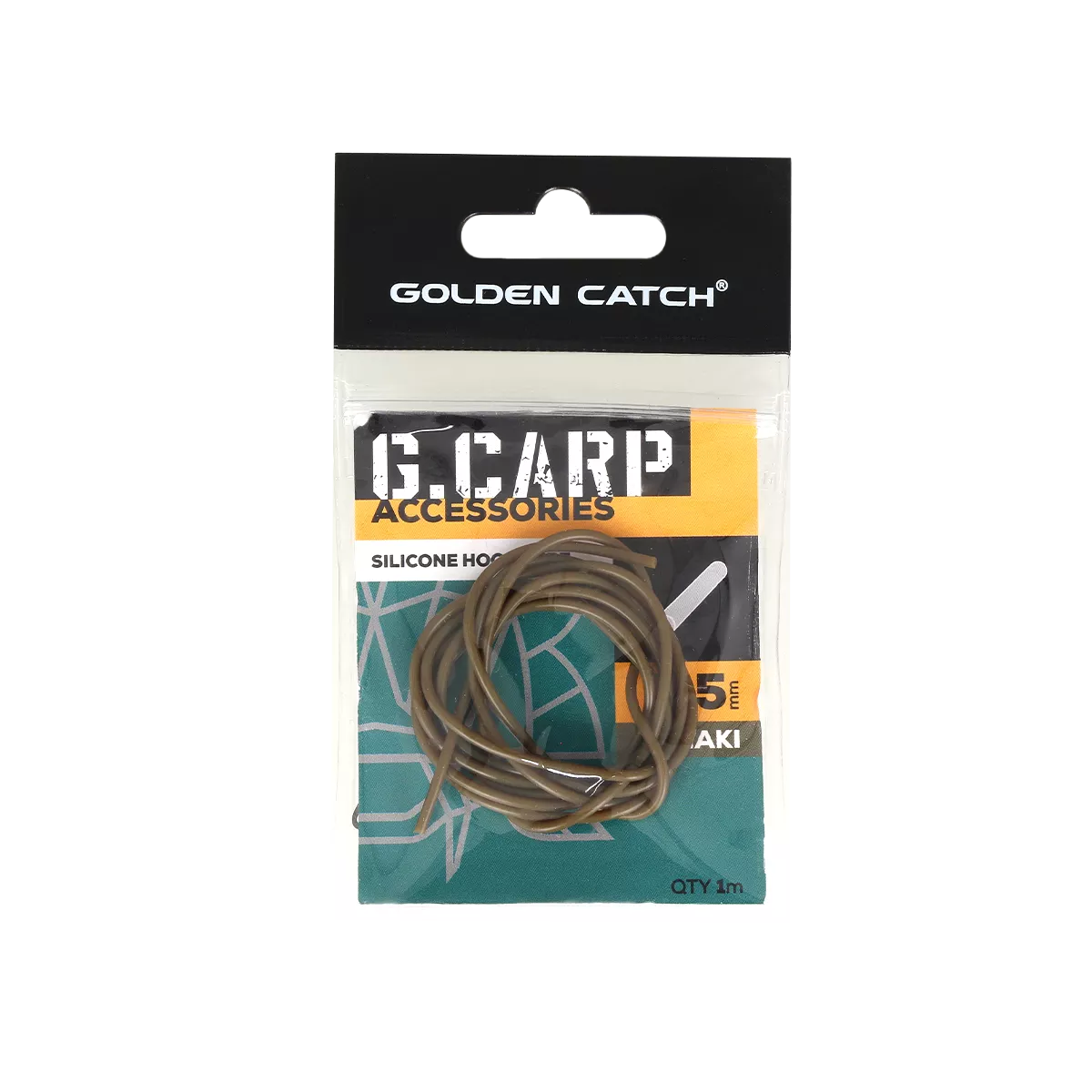 Трубка силіконова GC G.Carp Silicone Hook Tube 1м 0.5мм Khaki - Фото №1