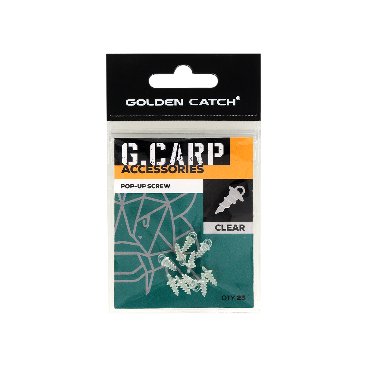 Винт для бойлов GC G.Carp Pop-Up Screw (25шт) Clear - Фото №1