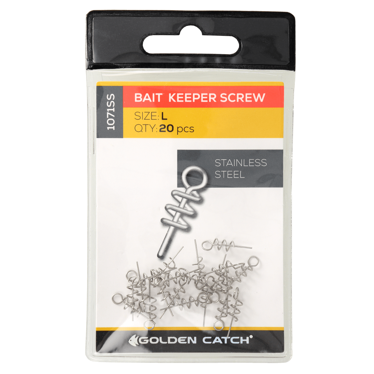 Фіксатор приманки GC Вait Keeper Screw GC-1071SS L (20шт) - Фото №1