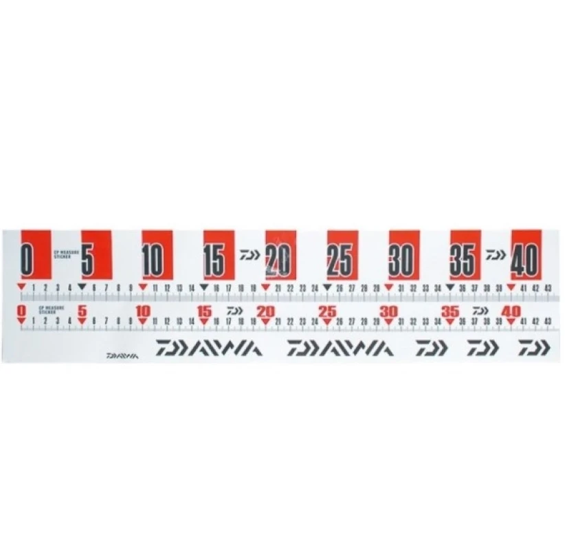 Стрічка-наліпка Daiwa CP Measure Sticker 44см Red