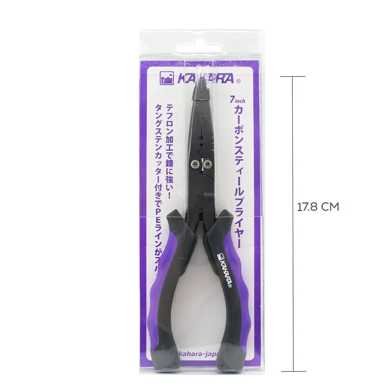 Плоскогубці Kahara Carbon Steel Pliers 7inch - Фото №1