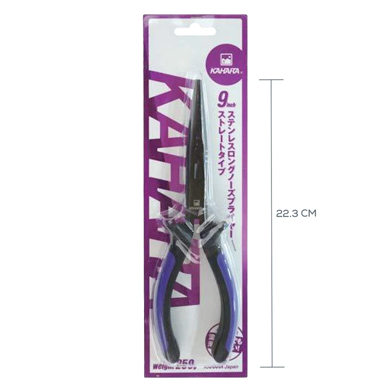 Плоскогубці Kahara Stainless Needle-Nose Pliers with Straight Jaws 9inch - Фото №1
