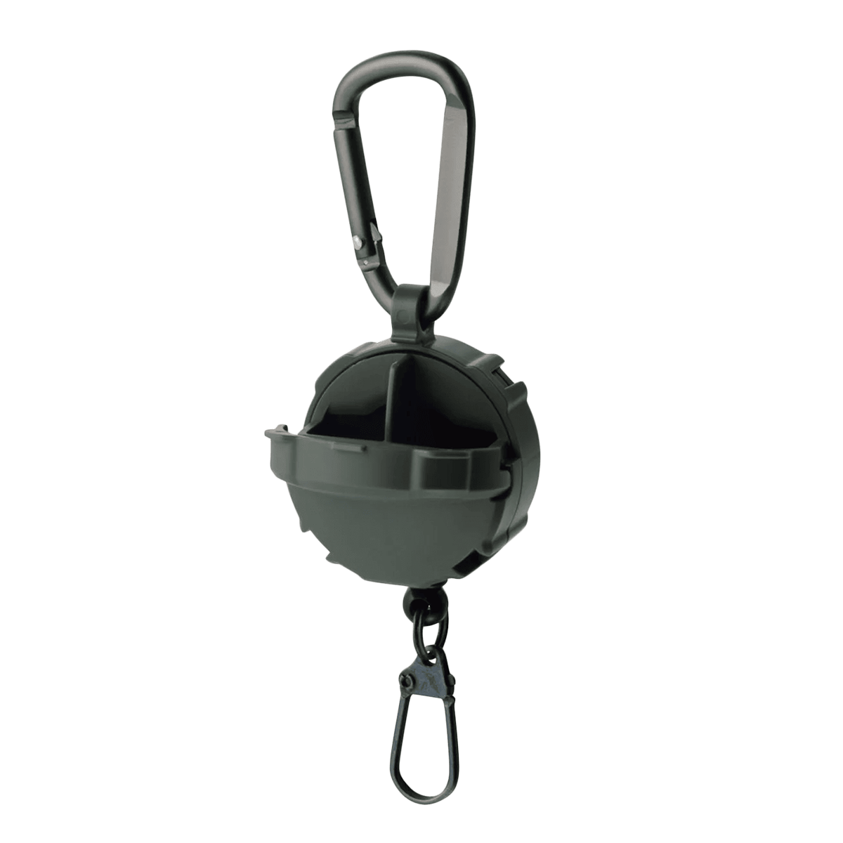 Ретривер Daiichiseiko Carabiner Reel+Microcase Foliage Green - Фото №1