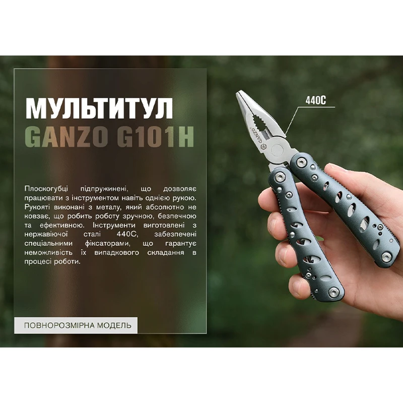 Мультитул Ganzo Multi Tool G101-H (G205) - Фото №10