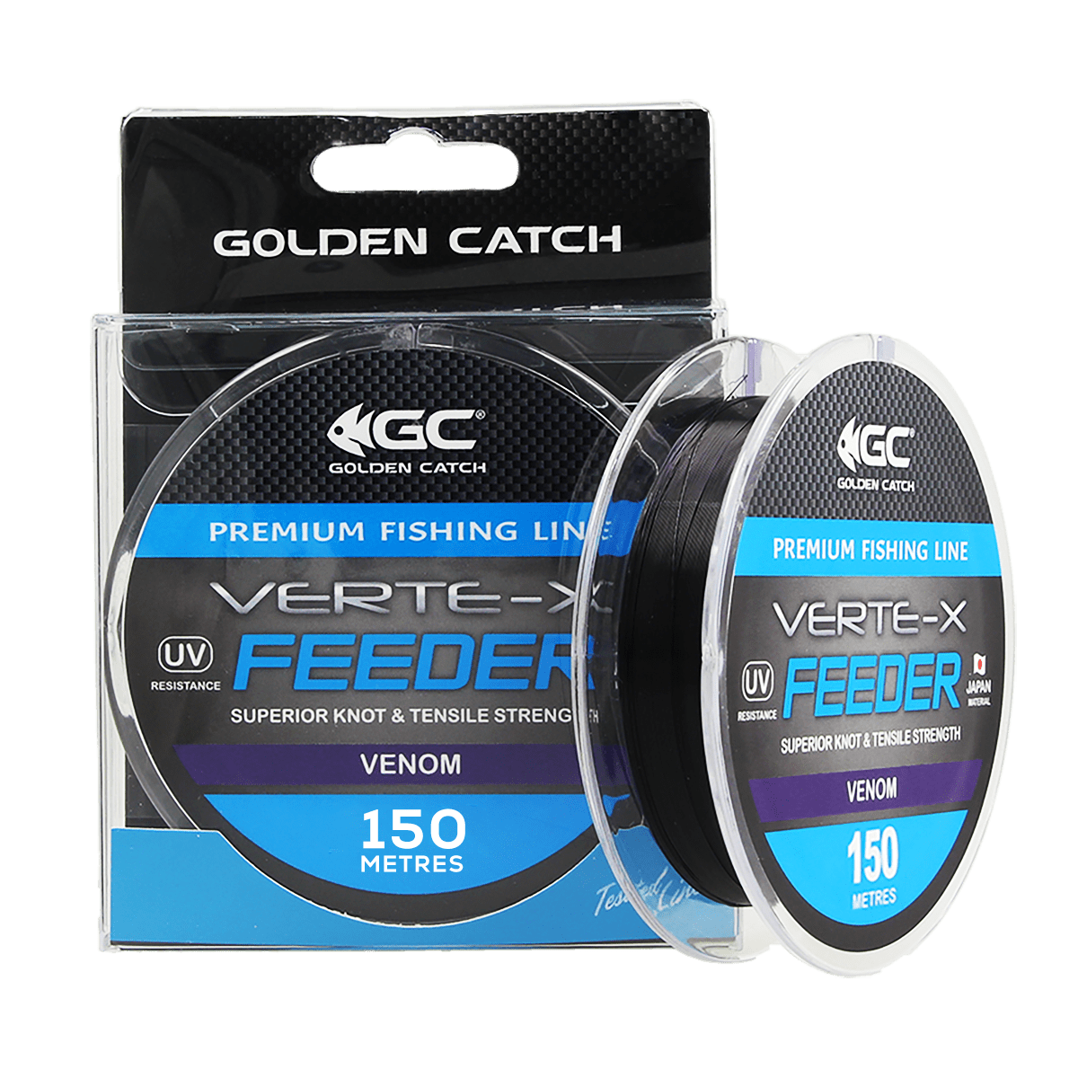 Golden Catch Nylon Line Verte-X Feeder 150m Venom