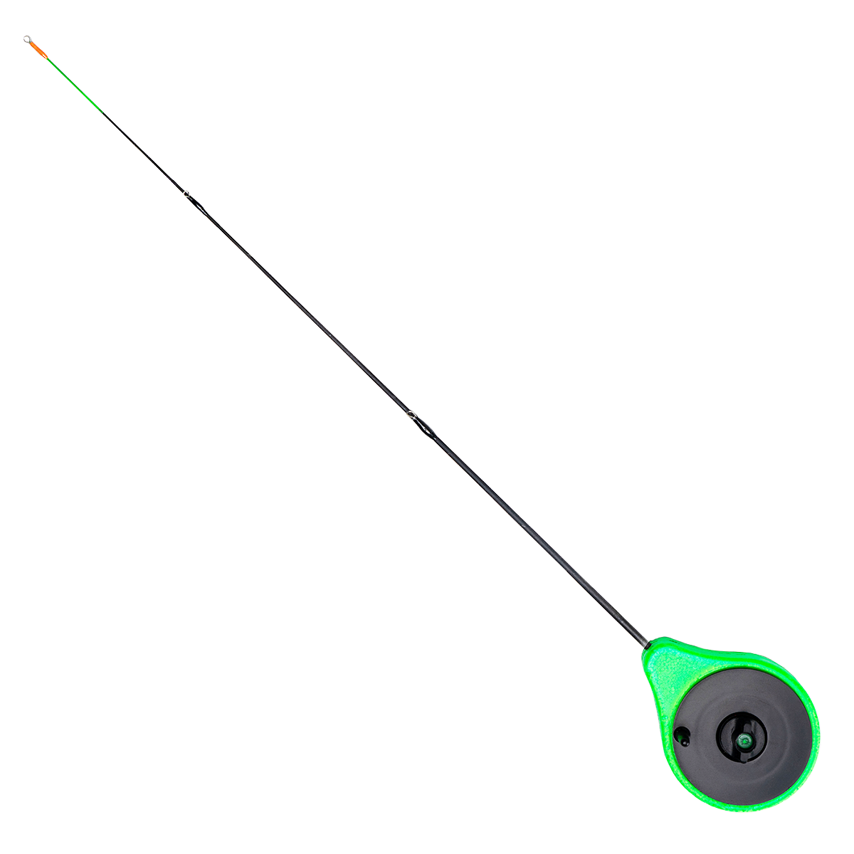 Golden Catch Ice Fishing Rod N-Ice Closed Reel with Guides Green