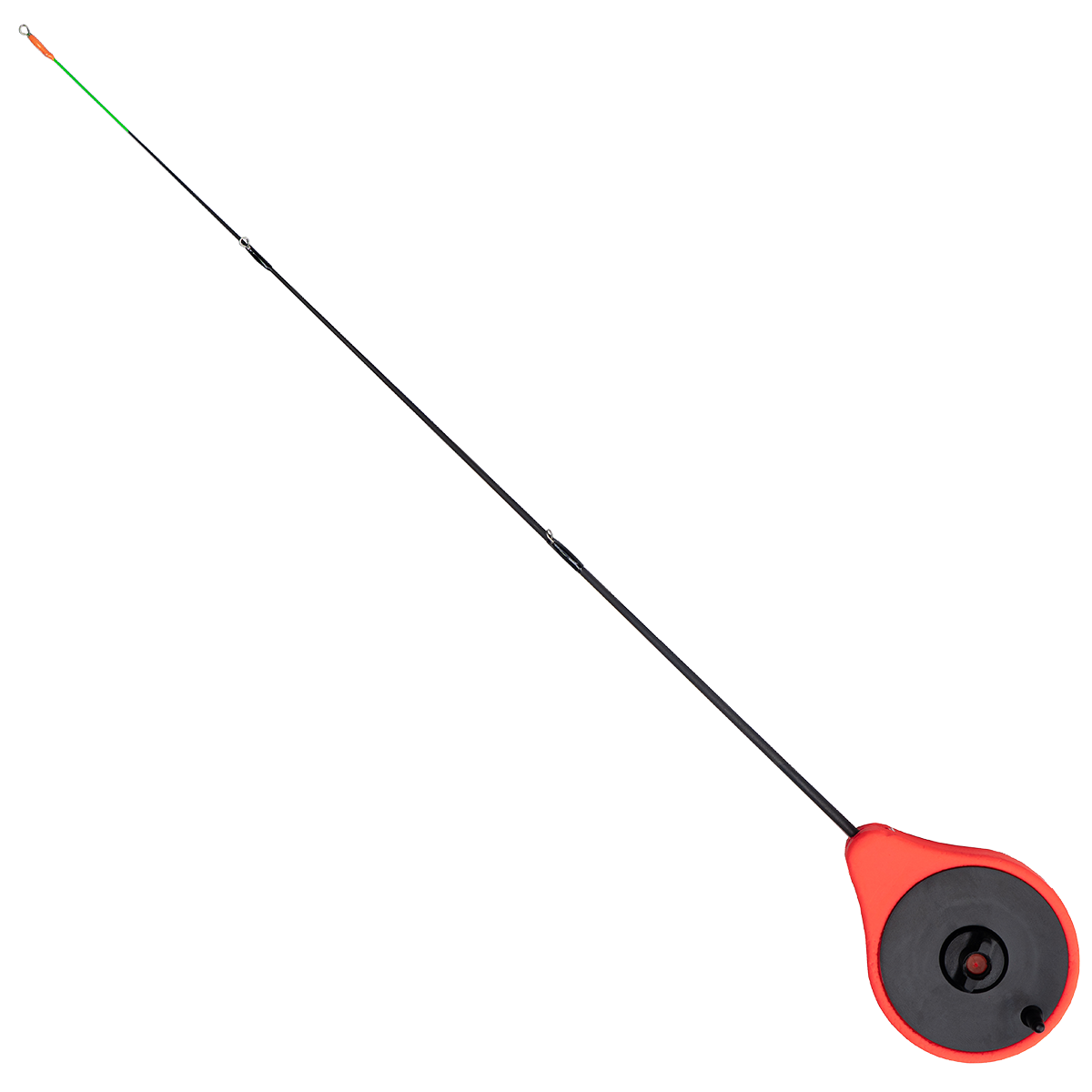Golden Catch Ice Fishing Rod N-Ice Closed Reel with Guides Red