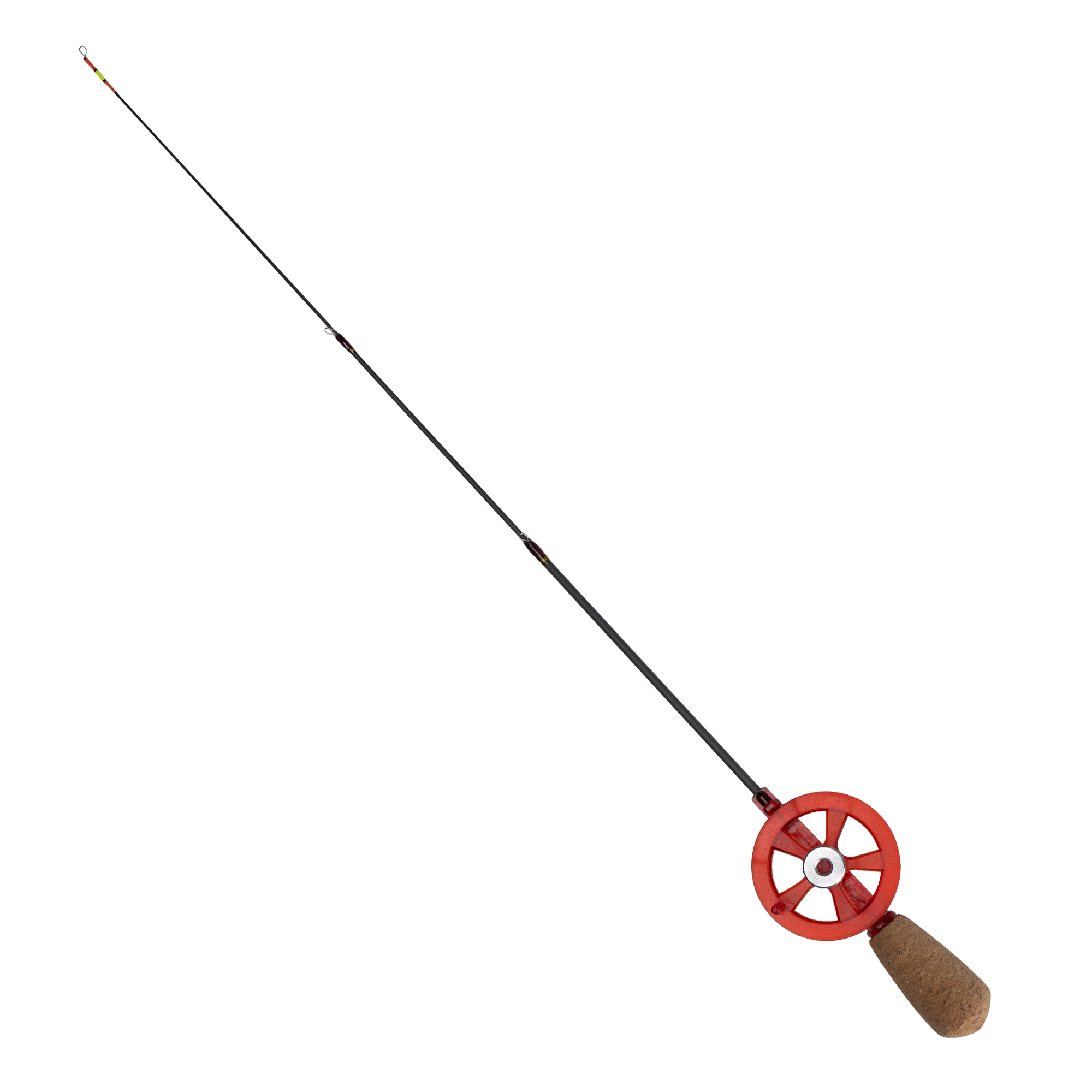 Golden Catch Ice Fishing Rod N-Ice Open Reel Tele Red