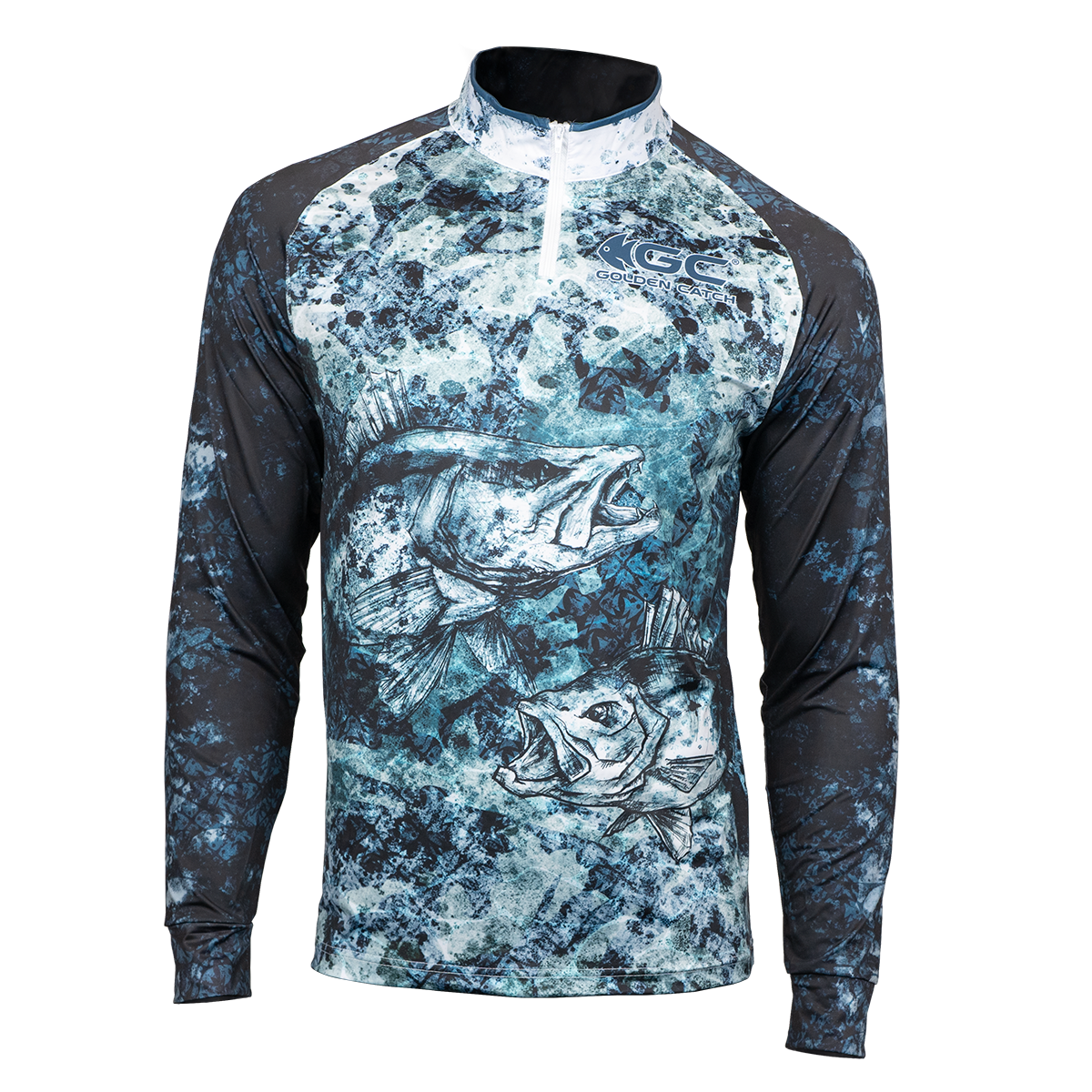 Golden Catch Jersey Fire Zander-Perch CM106 XXXL