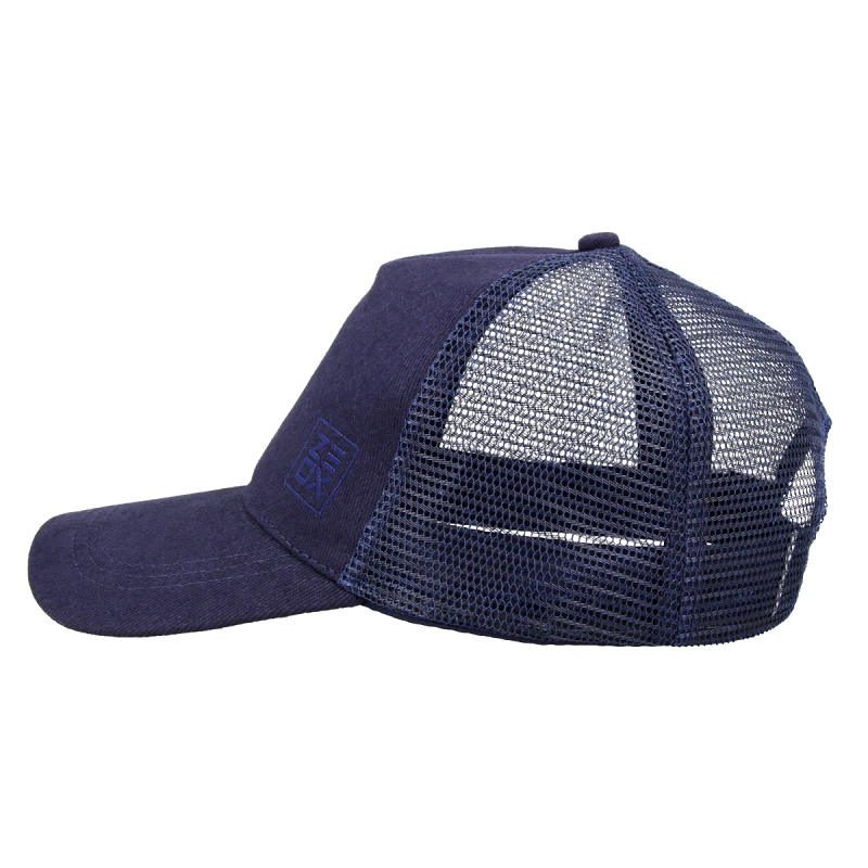 Кепка з сіткою ZEOX Trucker Minimal синя - Фото №1
