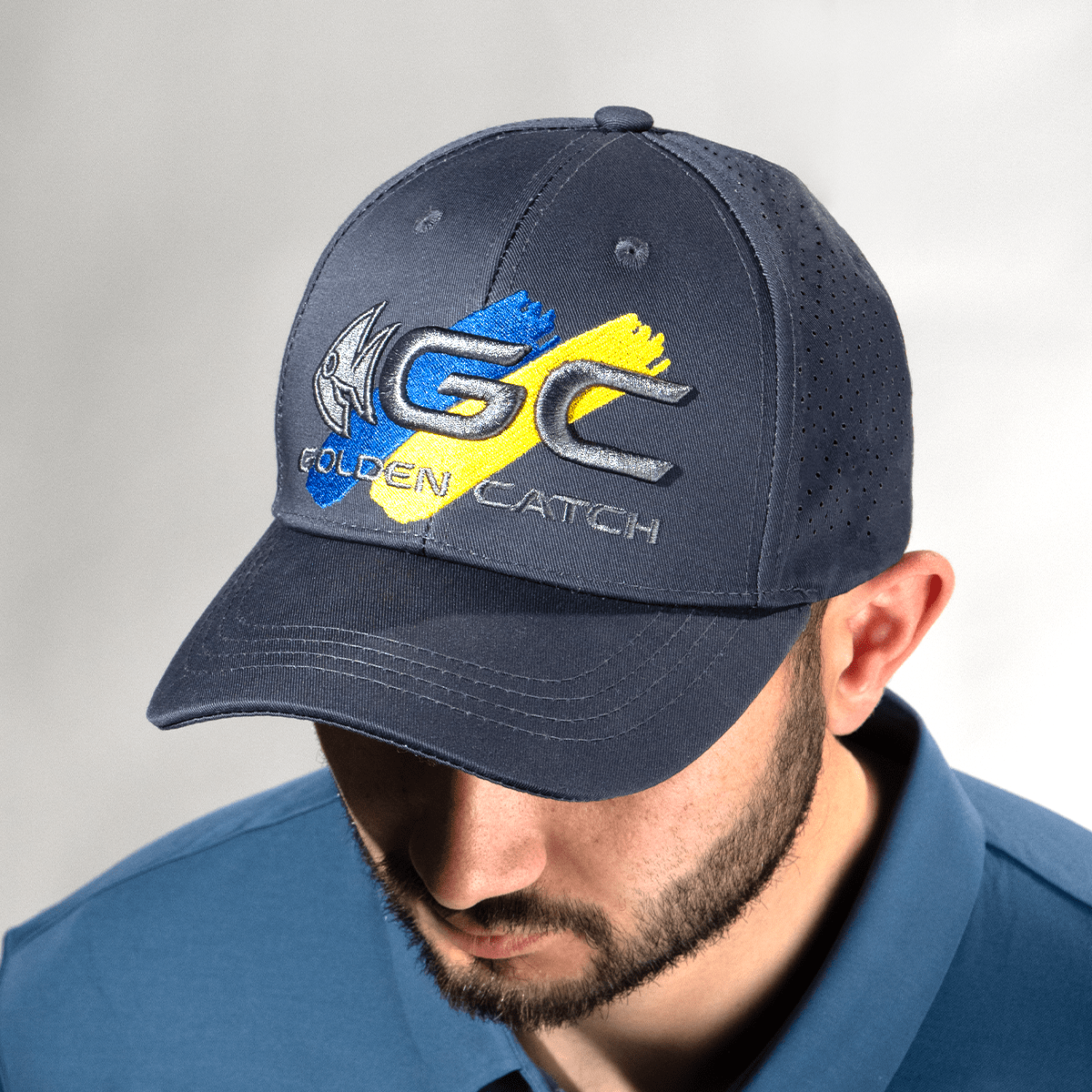 Кепка з сіткою GC Mesh Trucker Cap UA Grey OSFA - Фото №5