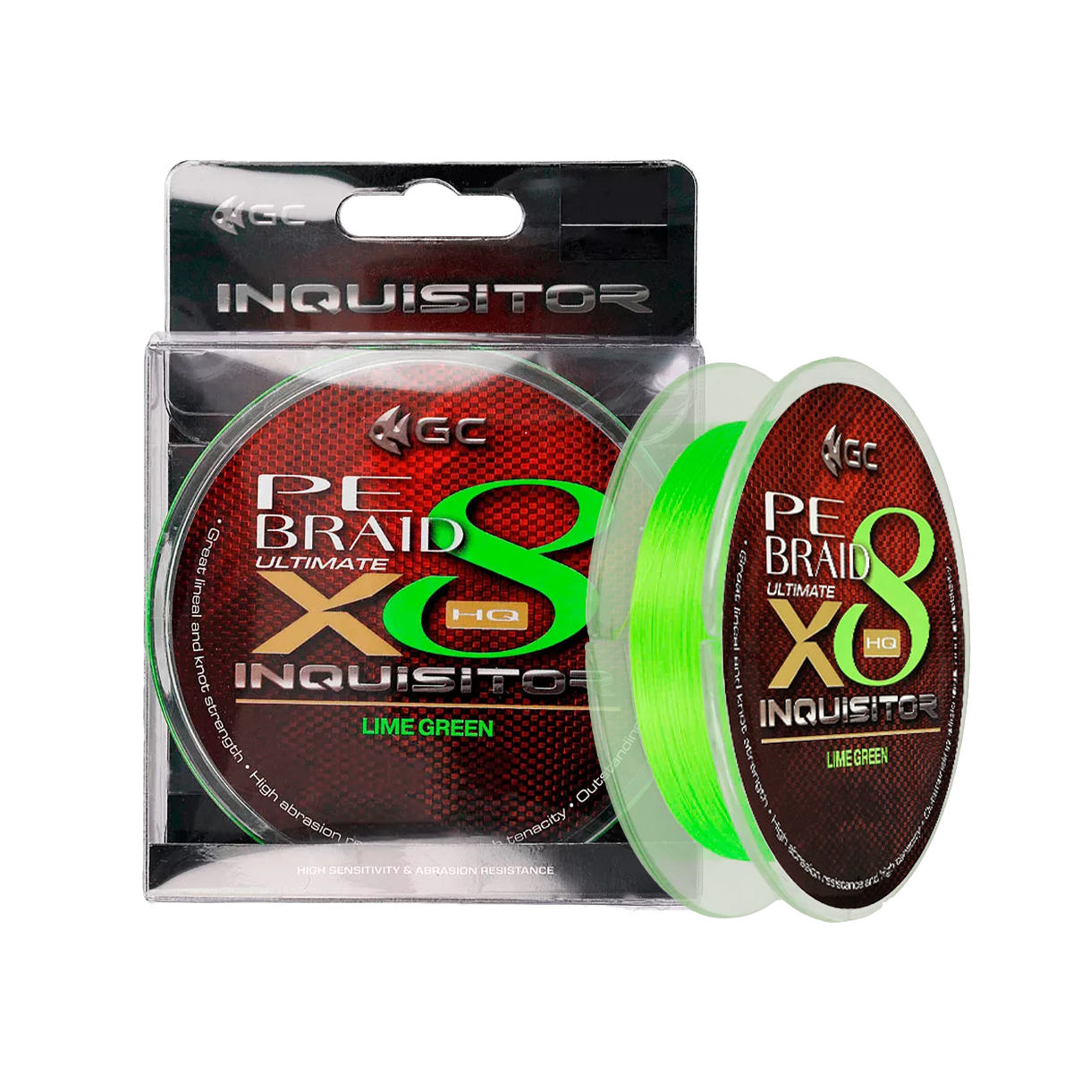 Golden Catch Braided Line Inquisitor PE X8 100m Lime Green Golden Catch Braided Line Inquisitor PE X8 100m Lime Green