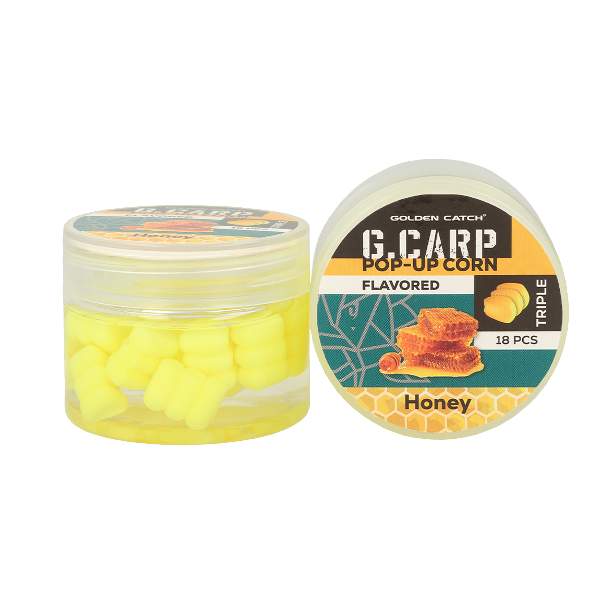 Golden Catch G.Carp Pop-Up Flavored Triple Corn In Dip(18pcs)Honey