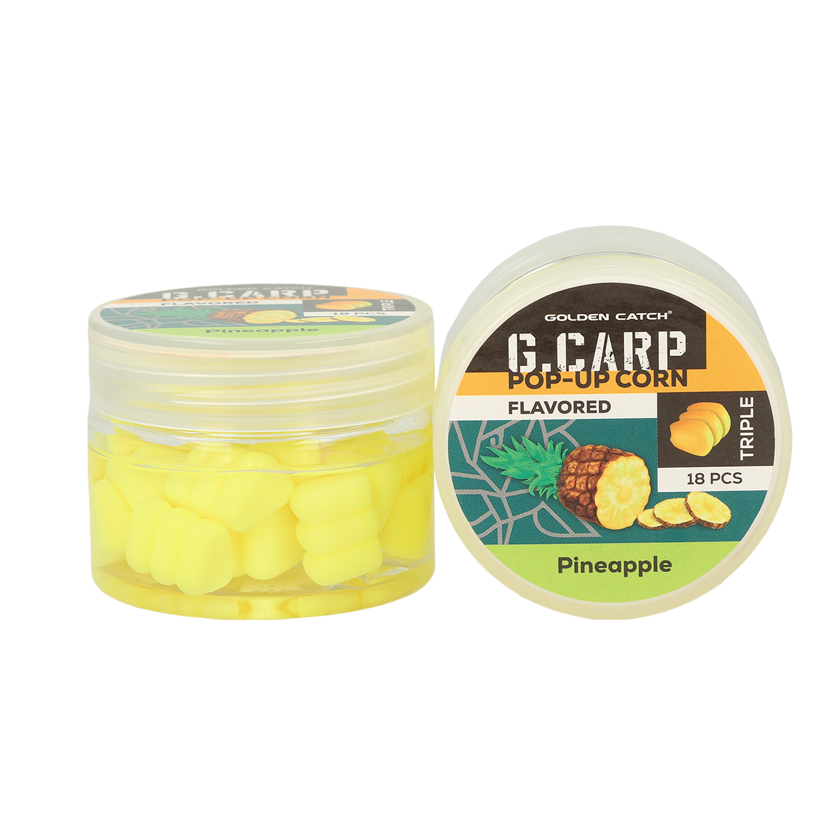 Golden Catch G.Carp Pop-Up Flavored Triple Corn In Dip(18pcs)Pineapple