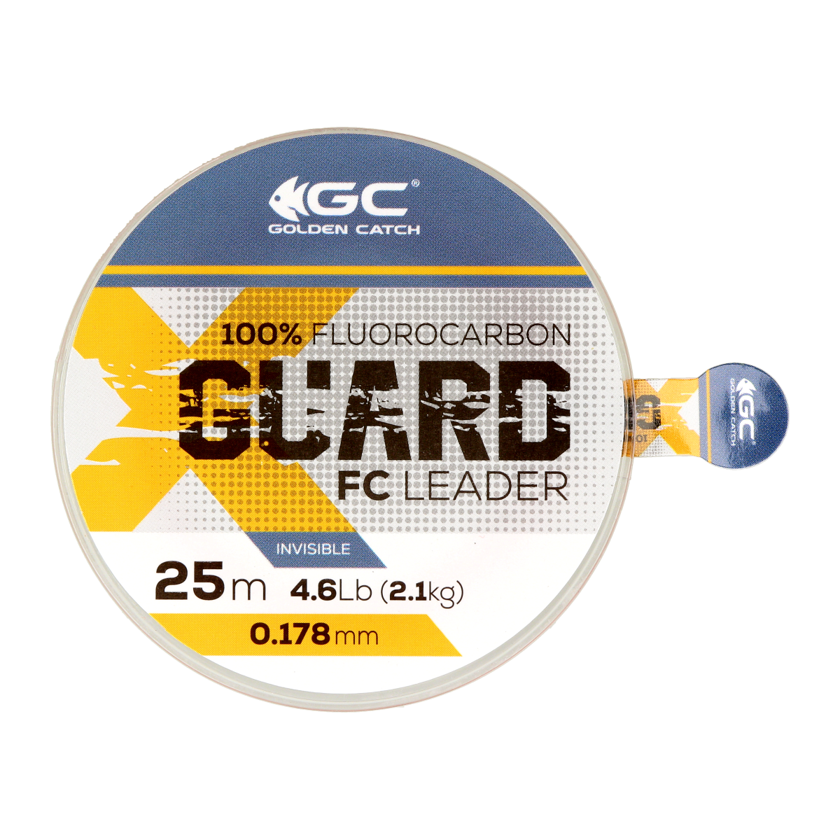 Golden Catch X-Guard Fluorocarbon Leader 25m 0.178mm