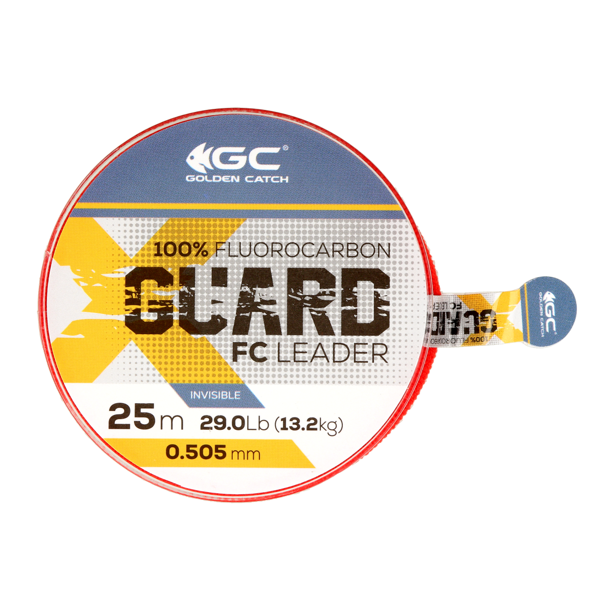 Golden Catch X-Guard Fluorocarbon Leader 25m 0.505mm