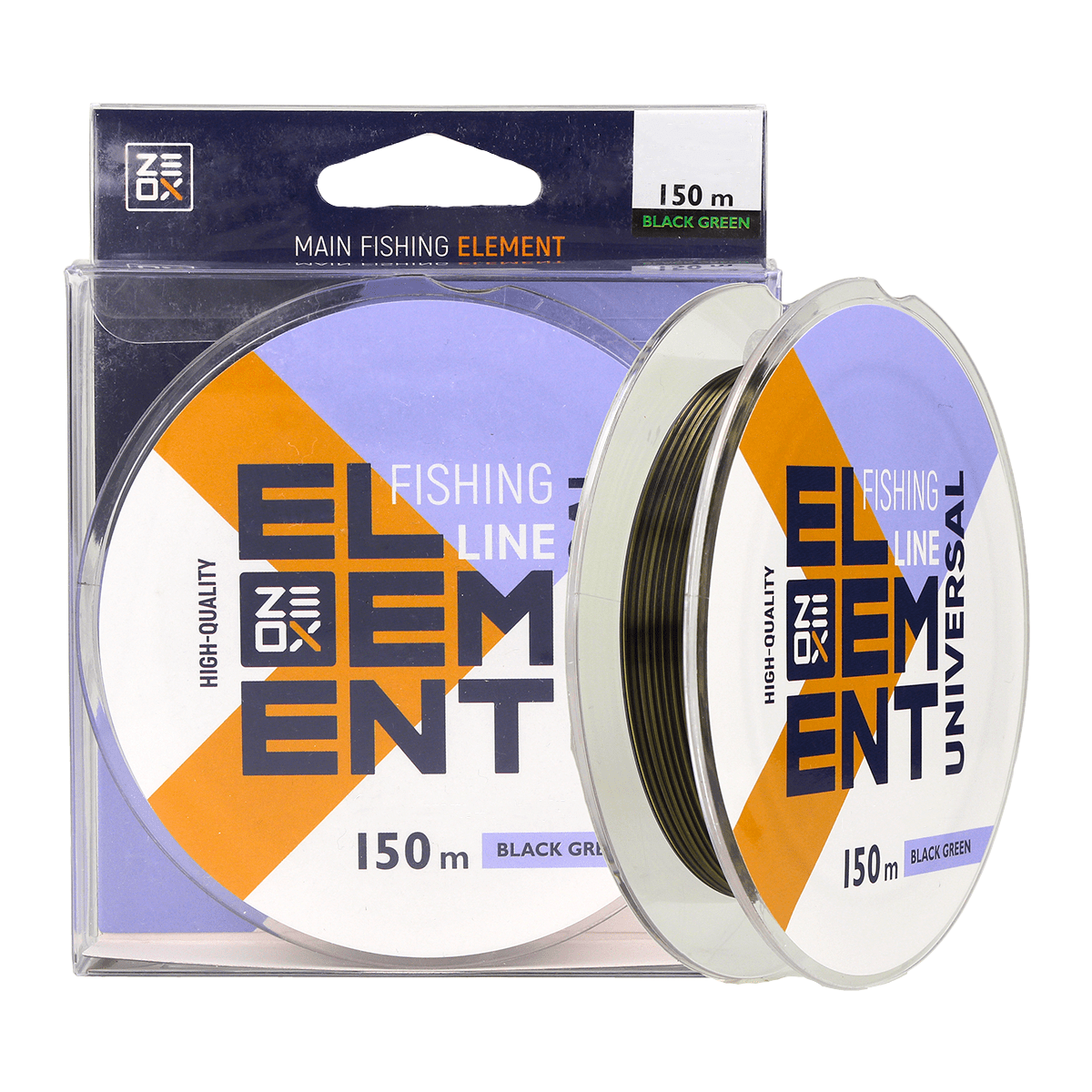 ZEOX Nylon Line Element Universal 150m Black Green 0.350mm