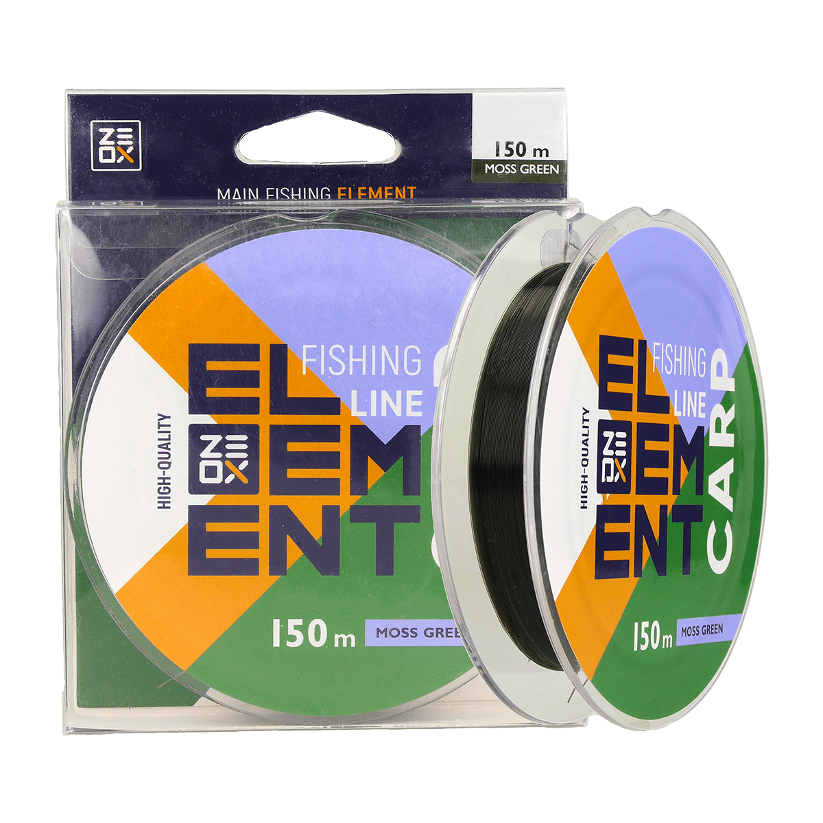 ZEOX Nylon Line Element Carp 150m Moss Green 0.405mm
