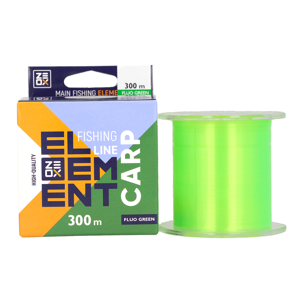 ZEOX Nylon Line Element Carp 300m Fluo Green 0.405mm