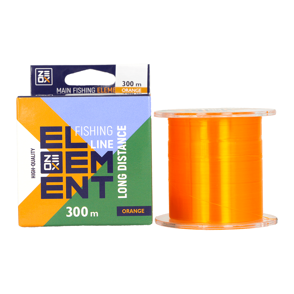 ZEOX Nylon Line Element Long Distance 300m Orange 0.309mm