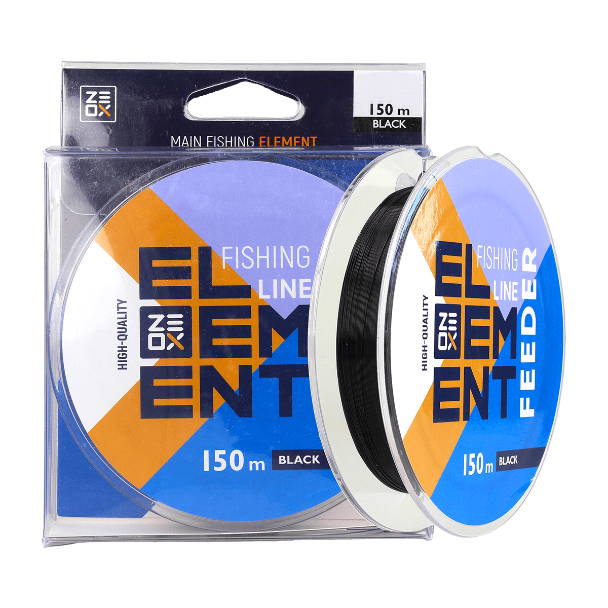 ZEOX Nylon Line Element Feeder 150m Black 0.205mm