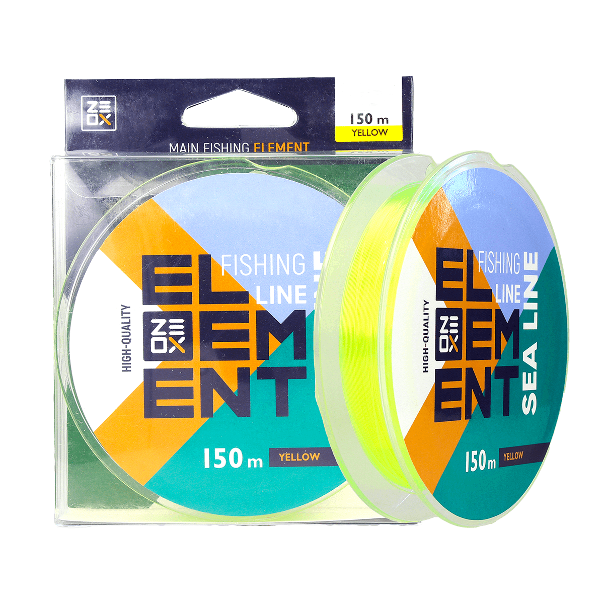 ZEOX Nylon Line Element Sea 150m Yellow 0.405mm