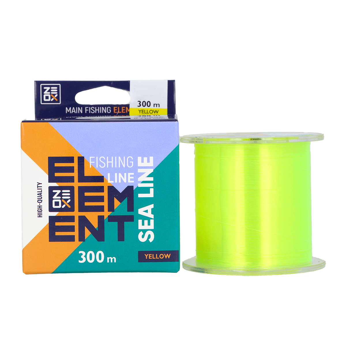 ZEOX Nylon Line Element Sea 300m Yellow 0.350mm