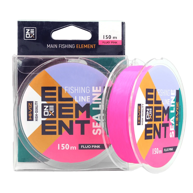 Волосінь ZEOX Hi-Viz Element Sea 150м Fluo Pink 0.309мм