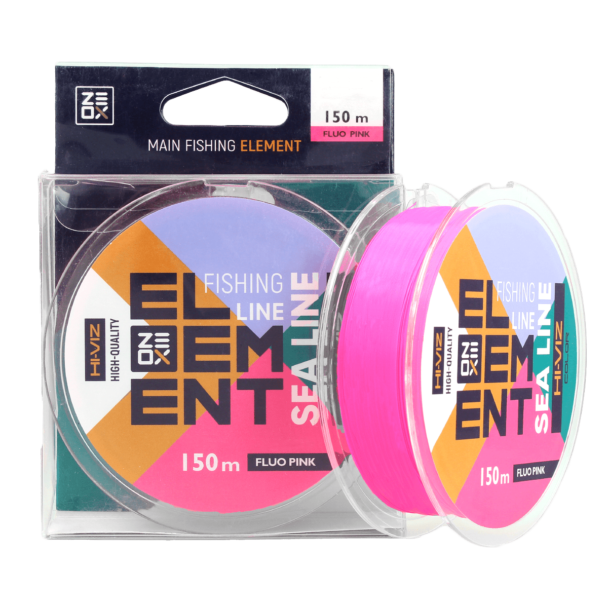 ZEOX Nylon Line Hi-Viz Element Sea 150m Fluo Pink 0.330mm