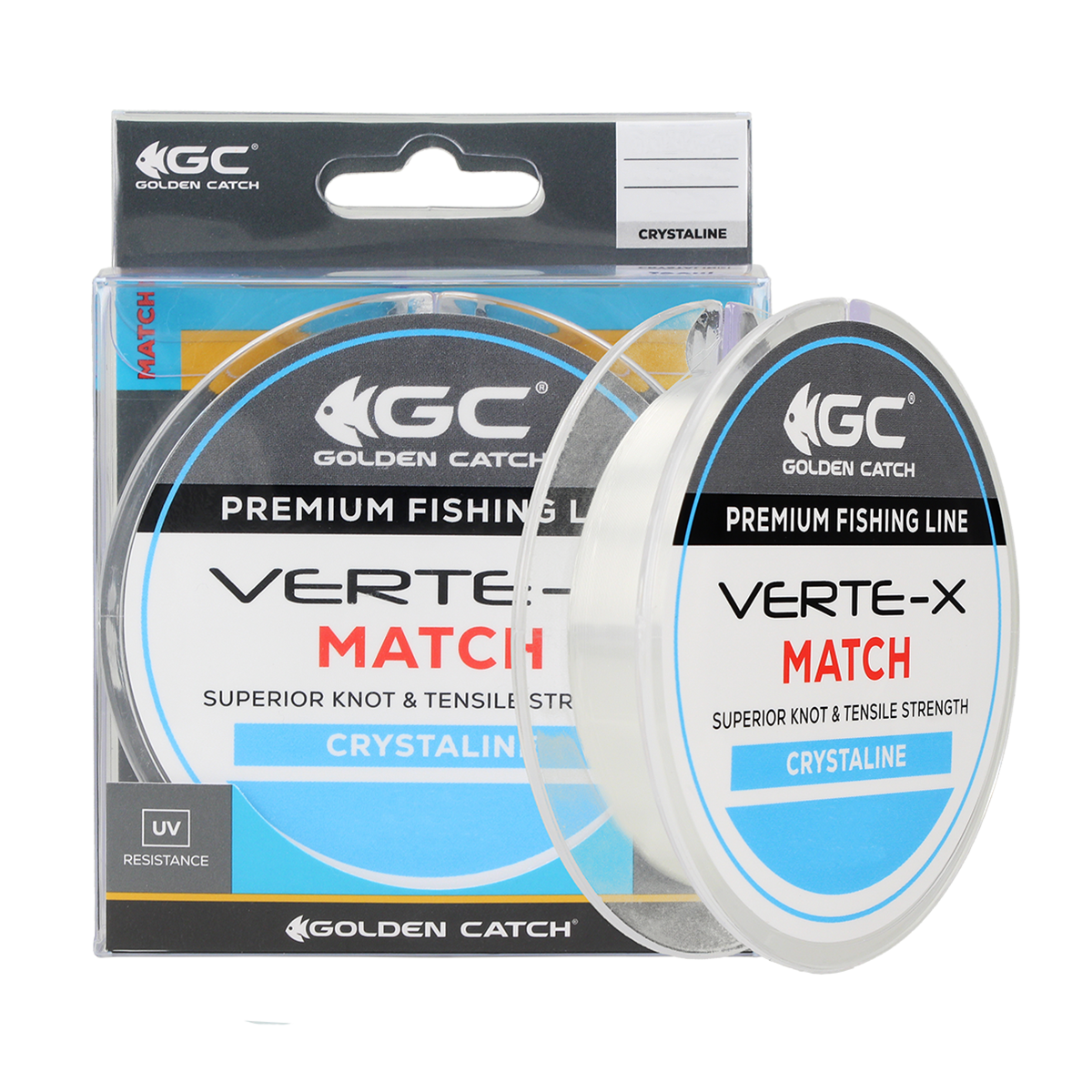 Golden Catch Nylon Line Verte-X Match 150m Crystaline 0.148mm