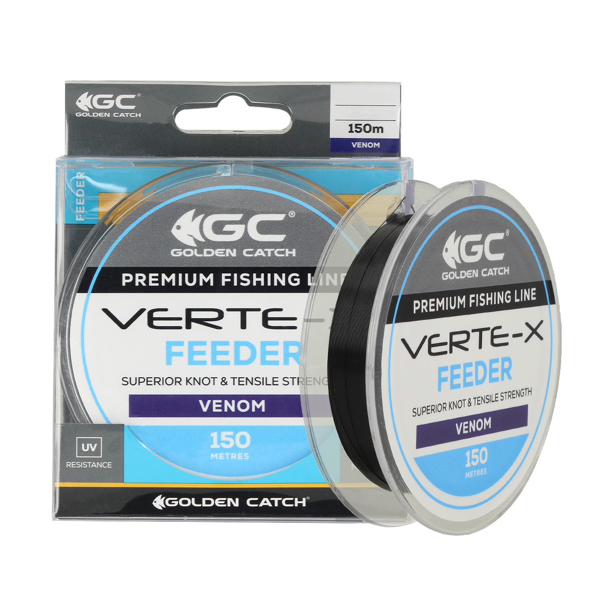Golden Catch Nylon Line Verte-X Feeder 150m Venom 0.234mm