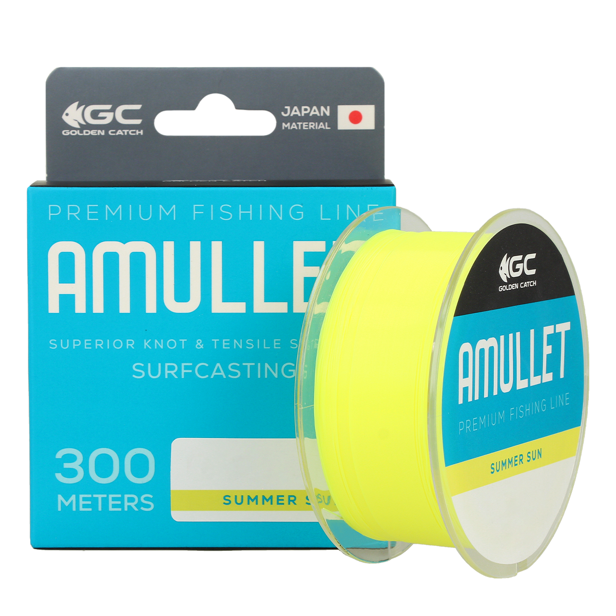 Golden Catch Nylon Line Amullet Surf 300m Summer Sun 0.34mm