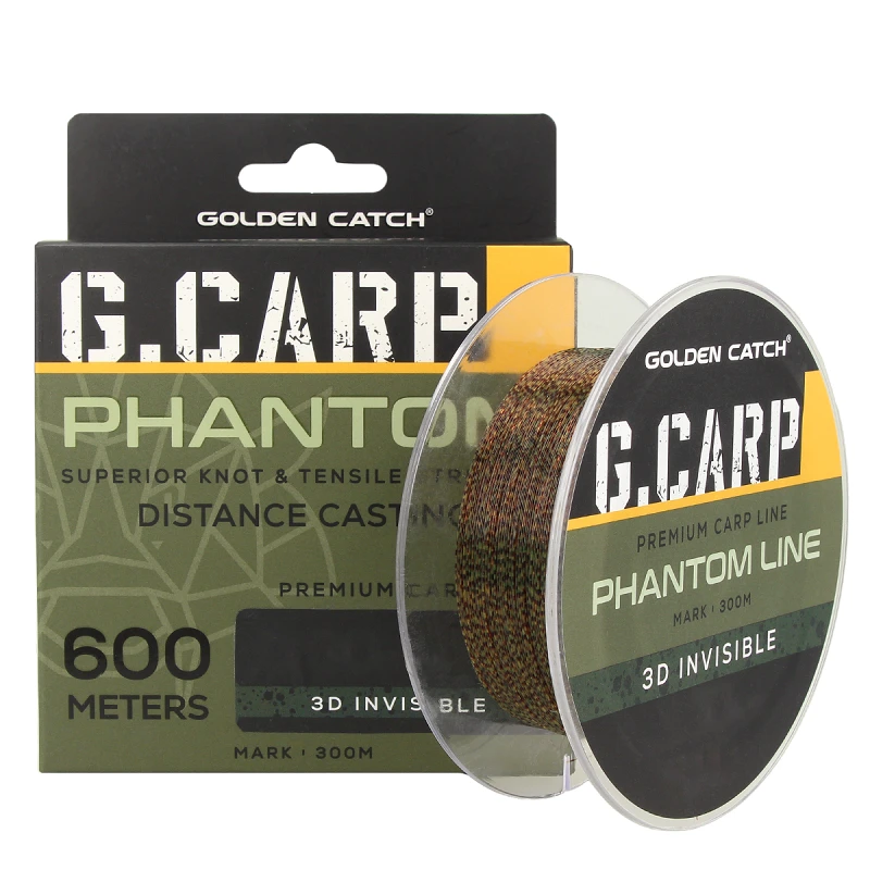Волосінь GC G.Carp Phantom Line 600м 3D Invisible Neon 0.30мм