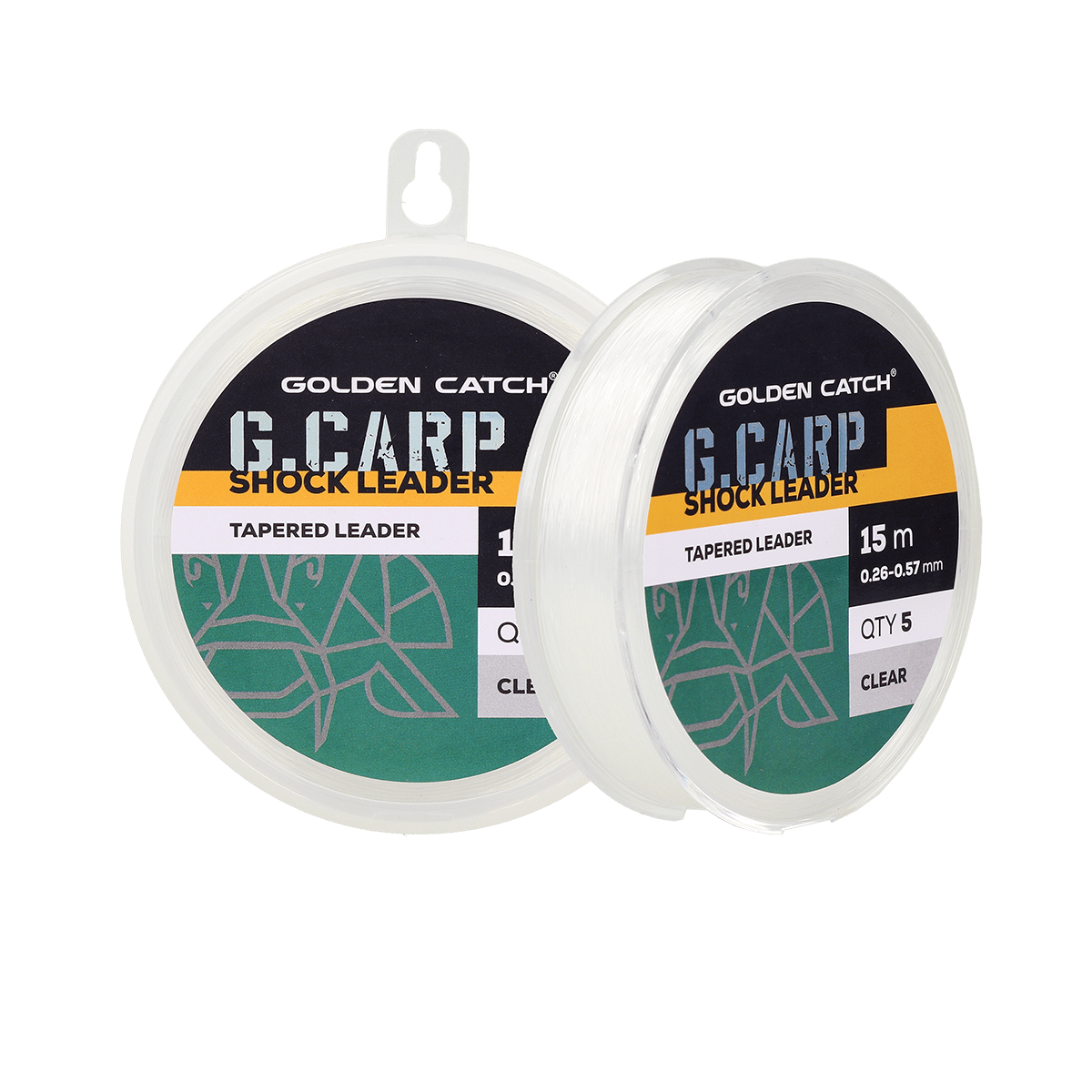 Golden Catch G.Carp Tapered Leader 5x15m 0.26-0.57mm